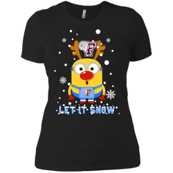 Minion Fordham Rams Ugly Christmas Sweaters Let It Snow Ladies' Shirt - The White Eagles