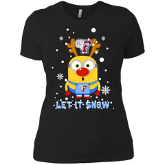 Minion Fordham Rams Ugly Christmas Sweaters Let It Snow Ladies' Shirt - The White Eagles