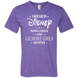 I Speak In Disney Song Lyrics And Gilmore Girls Quotes Shirt Men's V-Neck T-Shirt - The White Eagles