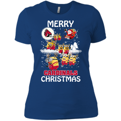 Ball State Cardinals T Shirts Minions Santa Claus Merry Christmas Ladies' Shirt - The White Eagles
