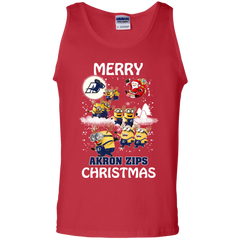 Akron Zips T Shirts Minions Santa Claus Merry Christmas Hoodies Sweatshirts Tank Top - The White Eagles