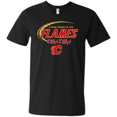 Dilly Dilly A True Friend Of The Calgary Flames Men's V-Neck T-Shirt - The White Eagles