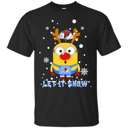 Minion Gardner-webb Runnin Bulldogs Ugly Christmas Sweaters Let It Snow Cotton T-Shirt - The White Eagles
