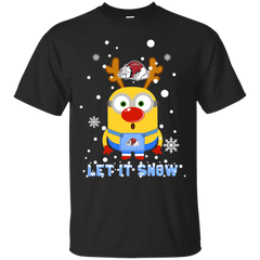 Minion Gardner-webb Runnin Bulldogs Ugly Christmas Sweaters Let It Snow Cotton T-Shirt - The White Eagles