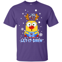 Minion Liberty Flames Ugly Christmas Sweaters Let It Snow Cotton T-Shirt - The White Eagles