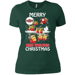 Arkansas State Red Wolves T Shirts Minions Santa Claus Merry Christmas Ladies' Shirt - The White Eagles
