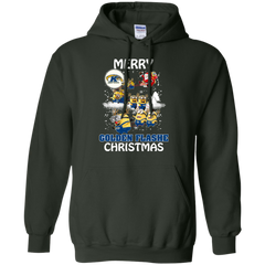 Kent State Golden Flashes Ugly Christmas Sweaters Minions Santa Claus Merry Christmas Hoodie - The White Eagles