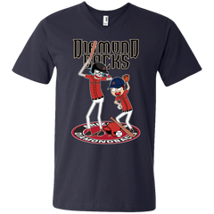 Arizona Diamondbacks Baseball Rick And Morty Men's V-Neck T-Shirt - The White Eagles
