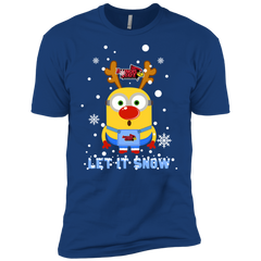 Minion Illinois State Redbirds Ugly Christmas Sweaters Let It Snow Men's Sleeve Shirt - The White Eagles