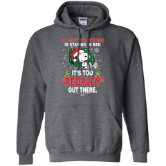 I Want For Christmas Is Staying In Bed Snoopy The Peanuts Movie Hoodie - The White Eagles