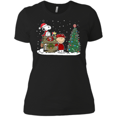San Francisco 49ers Snoopy The Peanuts Ugly Christmas Sweater  Super Bowl Ladies' Shirt - The White Eagles