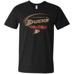 Dilly Dilly A True Friend Of The Anaheim Ducks Men's V-Neck T-Shirt - The White Eagles