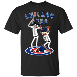 Chicago Cubs Baseball Rick And Morty Cotton T-Shirt - The White Eagles