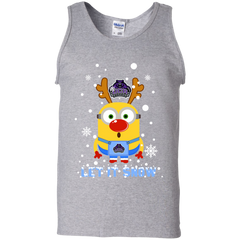 Minion Central Arkansas Bears Ugly Christmas Sweaters Let It Snow Tank Top - The White Eagles