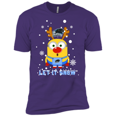 Minion Eastern Illinois Panthers Ugly Christmas Sweaters Let It Snow Men's Sleeve Shirt - The White Eagles