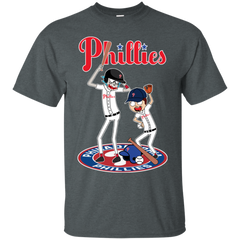 Philadelphia Phillies Baseball Rick And Morty Cotton T-Shirt - The White Eagles