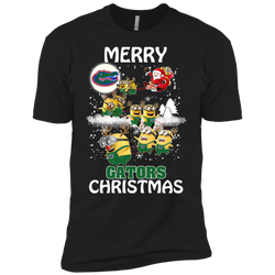 Florida Gators Ugly Christmas Sweaters Minions Santa Claus Merry Christmas Men's Sleeve Shirt - The White Eagles