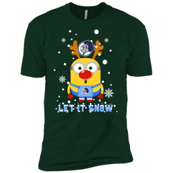 Minion Holy Cross Crusaders Ugly Christmas Sweaters Let It Snow Men's Sleeve Shirt - The White Eagles