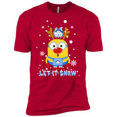 Minion Houston Baptist Huskies Ugly Christmas Sweaters Let It Snow Men's Sleeve Shirt - The White Eagles