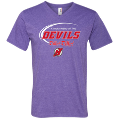 Dilly Dilly A True Friend Of The New Jersey Devils Men's V-Neck T-Shirt - The White Eagles