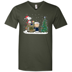 New England Patriots Snoopy The Peanuts Ugly Christmas Sweater  Super Bowl Men's V-Neck T-Shirt - The White Eagles