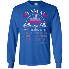 I Am A Disney Girl I Can't Control T-shirts LS Cotton T-Shirt - The White Eagles