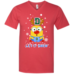 Minion Dartmouth Big Green Ugly Christmas Sweaters Let It Snow Men's V-Neck T-Shirt - The White Eagles