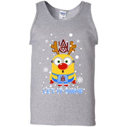 Minion Alabama A&_m Bulldogs Ugly Christmas Sweaters Let It Snow Tank Top - The White Eagles