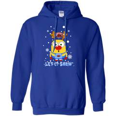 Minion Jacksonville State Gamecocks Ugly Christmas Sweaters Let It Snow Hoodie - The White Eagles