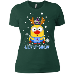 Minion Alcorn State Braves Ugly Christmas Sweaters Let It Snow Ladies' Shirt - The White Eagles