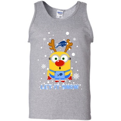 Minion Howard Bison Ugly Christmas Sweaters Let It Snow Tank Top - The White Eagles