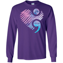 You Matter Don't Let Your Story End Semicolon Shirt LS Cotton T-Shirt - The White Eagles