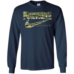 Fortnite Nike Just Play It Camo LS Cotton T-Shirt - The White Eagles