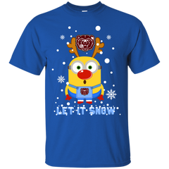 Minion Missouri State Bears Ugly Christmas Sweaters Let It Snow Cotton T-Shirt - The White Eagles