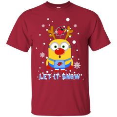 Minion Lamar Cardinals Ugly Christmas Sweaters Let It Snow Cotton T-Shirt - The White Eagles