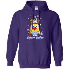 Minion Citadel Bulldogs Ugly Christmas Sweaters Let It Snow Hoodie - The White Eagles