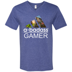A-badass Gamer Adidas Fortnite Men's V-Neck T-Shirt - The White Eagles