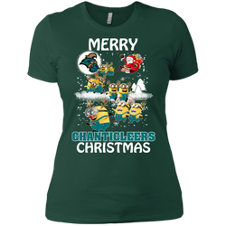 Coastal Carolina Chanticleers Ugly Christmas Sweaters Minions Santa Claus Merry Christmas Ladies' Shirt - The White Eagles