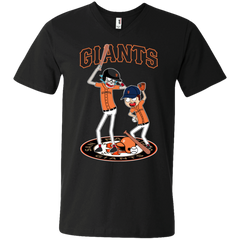 San Francisco Giants Baseball Rick And Morty Men's V-Neck T-Shirt - The White Eagles