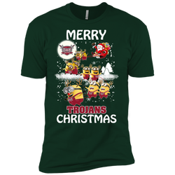 Troy Trojans Ugly Christmas Sweaters Minions Santa Claus Merry Christmas Men's Sleeve Shirt - The White Eagles