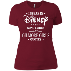 I Speak In Disney Song Lyrics And Gilmore Girls Quotes Shirt Ladies' Shirt - The White Eagles