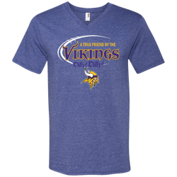 Dilly Dilly Minnesota Vikings A True Friend Of The Vikings Men's V-Neck T-Shirt - The White Eagles