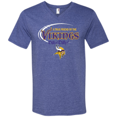 Dilly Dilly Minnesota Vikings A True Friend Of The Vikings Men's V-Neck T-Shirt - The White Eagles