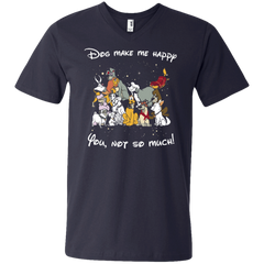 Disney Dogs. Dogs Make Me Happy You Not So Much Tshirts Men's V-Neck T-Shirt - The White Eagles