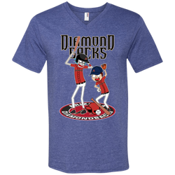 Arizona Diamondbacks Baseball Rick And Morty Men's V-Neck T-Shirt - The White Eagles