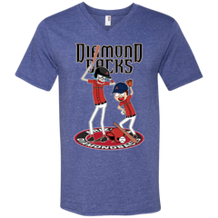 Arizona Diamondbacks Baseball Rick And Morty Men's V-Neck T-Shirt - The White Eagles
