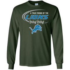 Dilly Dilly Lions A True Friend Of The Lions LS Cotton T-Shirt - The White Eagles