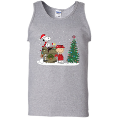 Atlanta Falcons Snoopy The Peanuts Ugly Christmas Sweater  Super Bowl Tank Top - The White Eagles