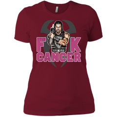Roman Reigns Fuck Cancer Breast Cancer Awareness Ladies' Shirt - The White Eagles