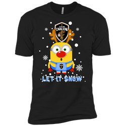 Minion Cleveland Cavaliers Primary Ugly Christmas Sweaters Let It Snow Men's Sleeve Shirt - The White Eagles